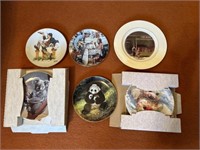 Norman Rockwell and Animal Decorative Plates