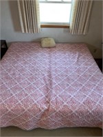 Queen Size Bed with Bedding