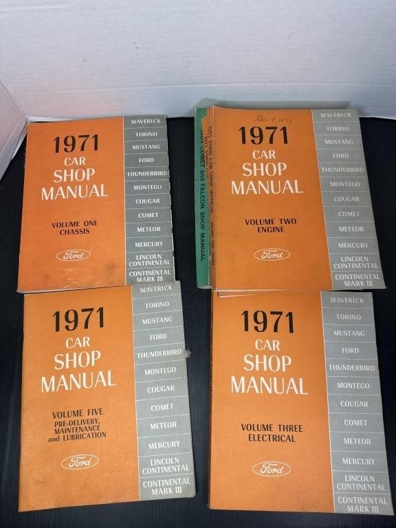 1971 Car Shop Manual