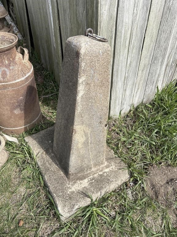 Concrete hitching post- 30” T