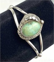 925 Silver Turquoise Cuff Bracelet