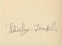 Shirley Temple signature cut. GFA Authenticated