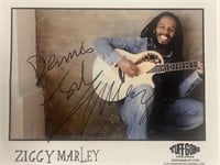 Ziggy Marley signed photo (JSA)