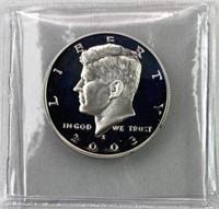 2003-S Proof Silver JFK Half Dollar, 90% Silver