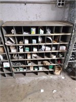 Lyon metal storage unit with contents, must take
