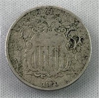 1883 US Shield Nickel, 1st Year