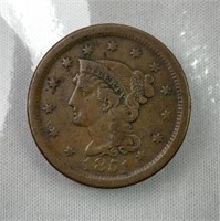 1851 Braided Hair Large Cent US