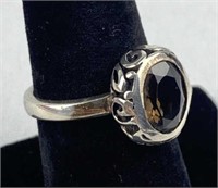 925 Silver Smoky Quartz Silpada Ring