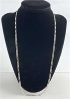 925 Silver Curb Link Necklace Chain