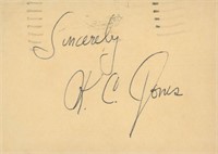 KC Jones original signature