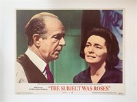The Subject Was Roses original 1968 vintage lobby
