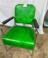 MCM Green Vinyl Office Chair