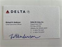 Delta Former CEO Richard H. Anderson signed busine
