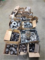 HUGE assortment galvanized pipe couplers, elbows,