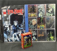 Evil Ernie Cards Collection w/ Album & Comic
