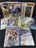 (12) Retro Turok Dinosaur Hunter Comics