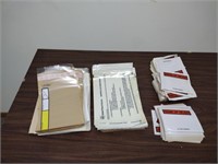 Assortment packaging list envelopes
