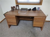 Fiberboard four-drawer office desk with office
