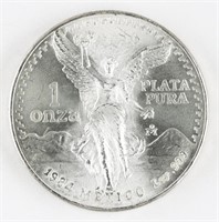 1984 MEXICO 1 OUNCE .999 SILVER COIN