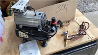 Airbrush compressor with manual, paint, sprayer