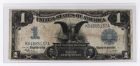 1899 LARGE US $1 SILVER CERTIFICATE BANK NOTE