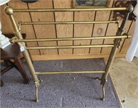 Brass quilt rack,