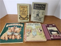 Pig Books, Children's reading, antique