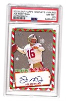 GRADED JOE MONTANA AUTO FOOTBALL CARD