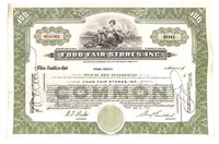 ANTIQUE STOCK CERTIFICATE