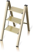 $56  Gold 3-Step Ladder  Non-Slip  Holds 330 Lbs