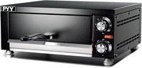 PYY Indoor Pizza Oven  Stainless Steel  Black