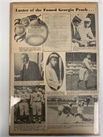 1958 Ty Cobb Newspaper Page