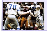 **SIGNED** JERRY RUSH FOOTBALL PHOTO