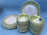 Vintage Federal Glass Greenbrier Moonglow Dishes