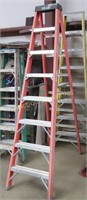 Keller 8' Fiberglass Ladder, orange