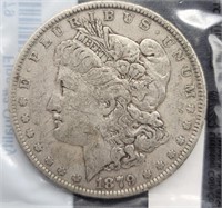 1879-P Morgan Silver Dollar - F