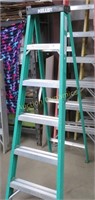 Keller, 6' Fiberglass Ladder, Green