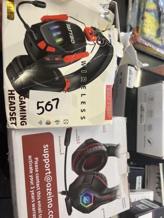 Lot of Assorted Gaming Headsets