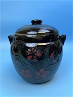 Vintage Pottery Jar With Lid