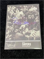 1997 Gayle Sayers Signed Football Card