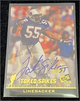 1998 Takeo Spikes Signed Football Card