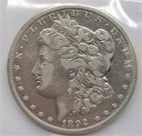 1892-O Morgan Silver Dollar - F