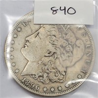1896-S Morgan Silver Dollar - F