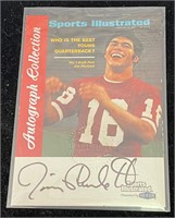 1999 Jim Plunkett signed football card