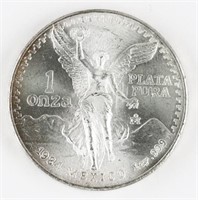 1984 MEXICO 1 OUNCE .999 SILVER COIN