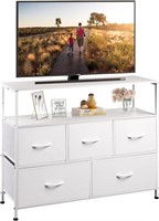 $73  WLIVE Dresser TV Stand  45 inch  White