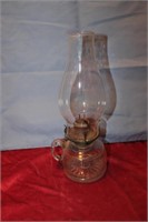 FINGER OIL LAMP, APPROX 11 1/2" TALL