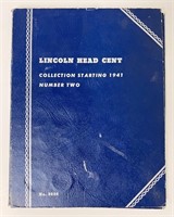 LINCOLN CENT COLLECTION IN BOOK