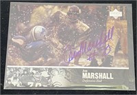 1997 Jim Marshall Signed Football Card