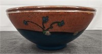Clay pottery bowl 10"